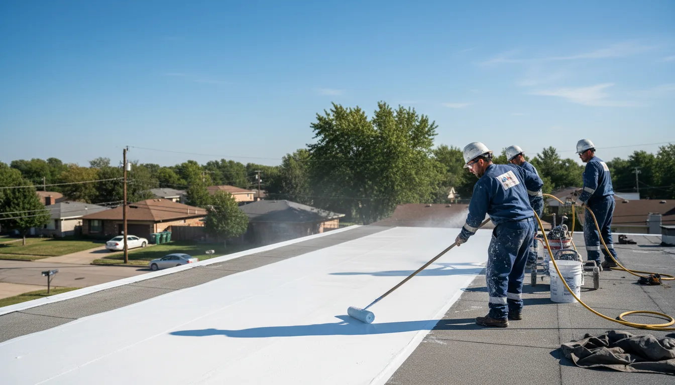 Commercial roof coating in Kingman, KS near me